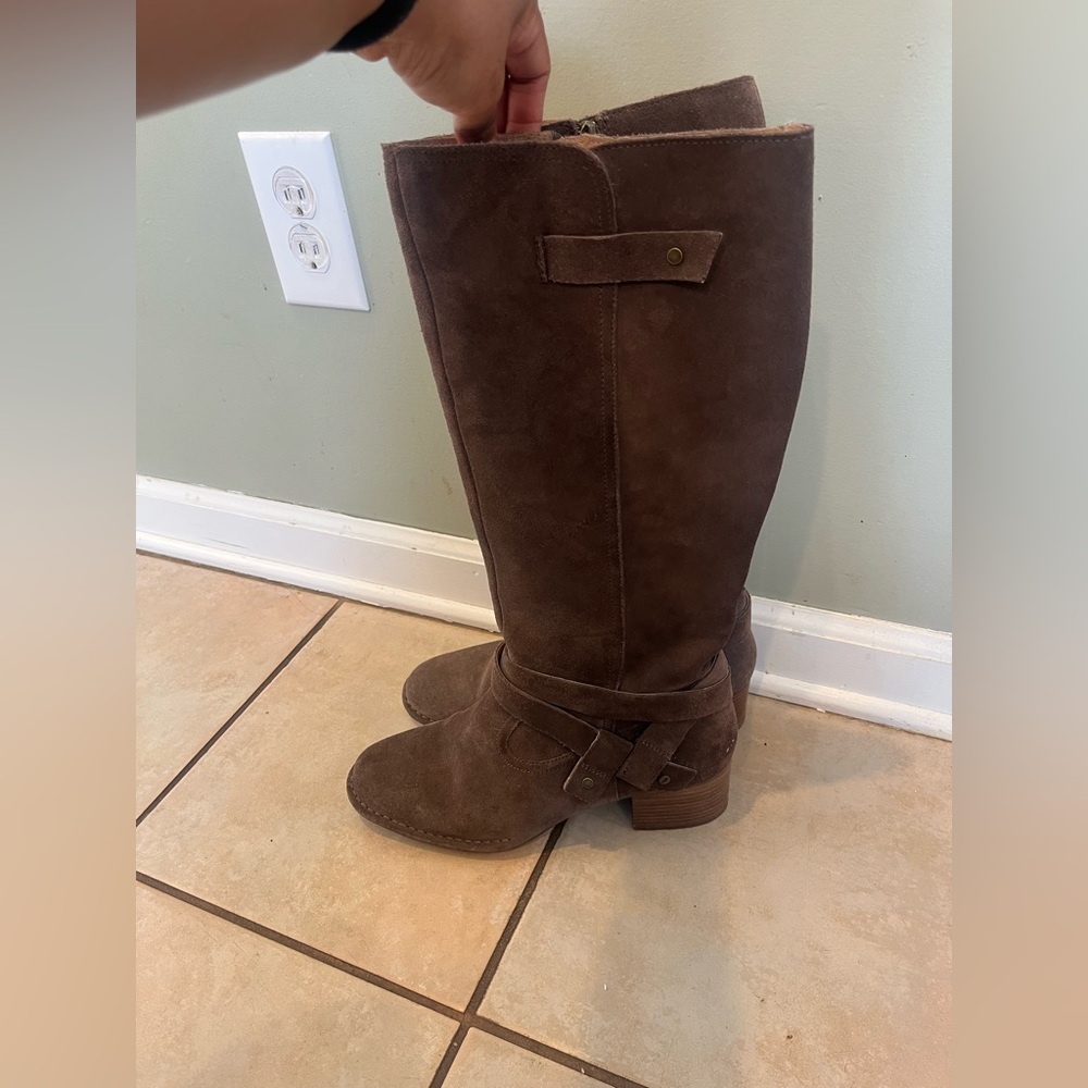 UGG Australia Women’s Brown Suede Harness‎ 1098311 Ankle/Knee Boots 10